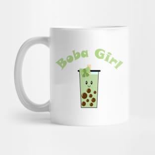 Boba Girl in Green Mug